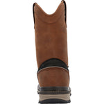 Rocky Rams Horn Men's Waterproof Pull - On Work Boots Rkk0398 In Brown - TLW Shoes