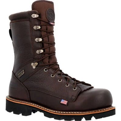 Rocky Elk Stalker USA Men's Waterproof Composite Toe Work Boots Rkk0399 In Brown - TLW Shoes