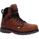 Rocky Usa Worksmart 6" Men's Waterproof Composite Toe Work Boots Rkk0401 In Brown - TLW Shoes