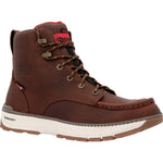 Rocky Rebound Men's Wedge Waterproof Composite Toe Work Boots Rkk0435 In Brown - TLW Shoes