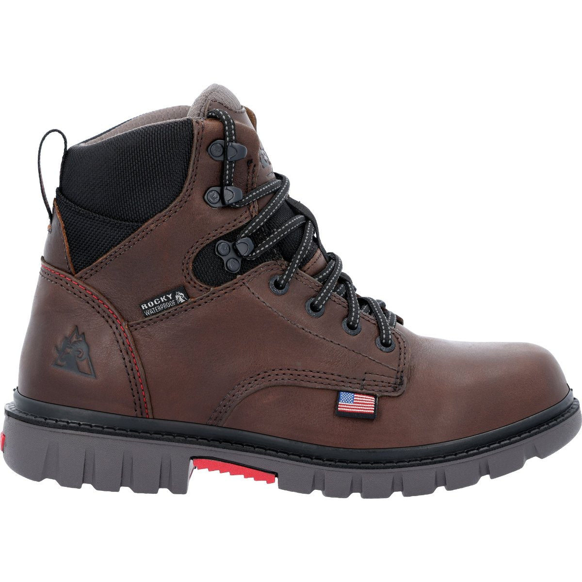 Rocky Worksmart Men's USA Waterproof Work Boots Rkk0452 In Brown - TLW Shoes