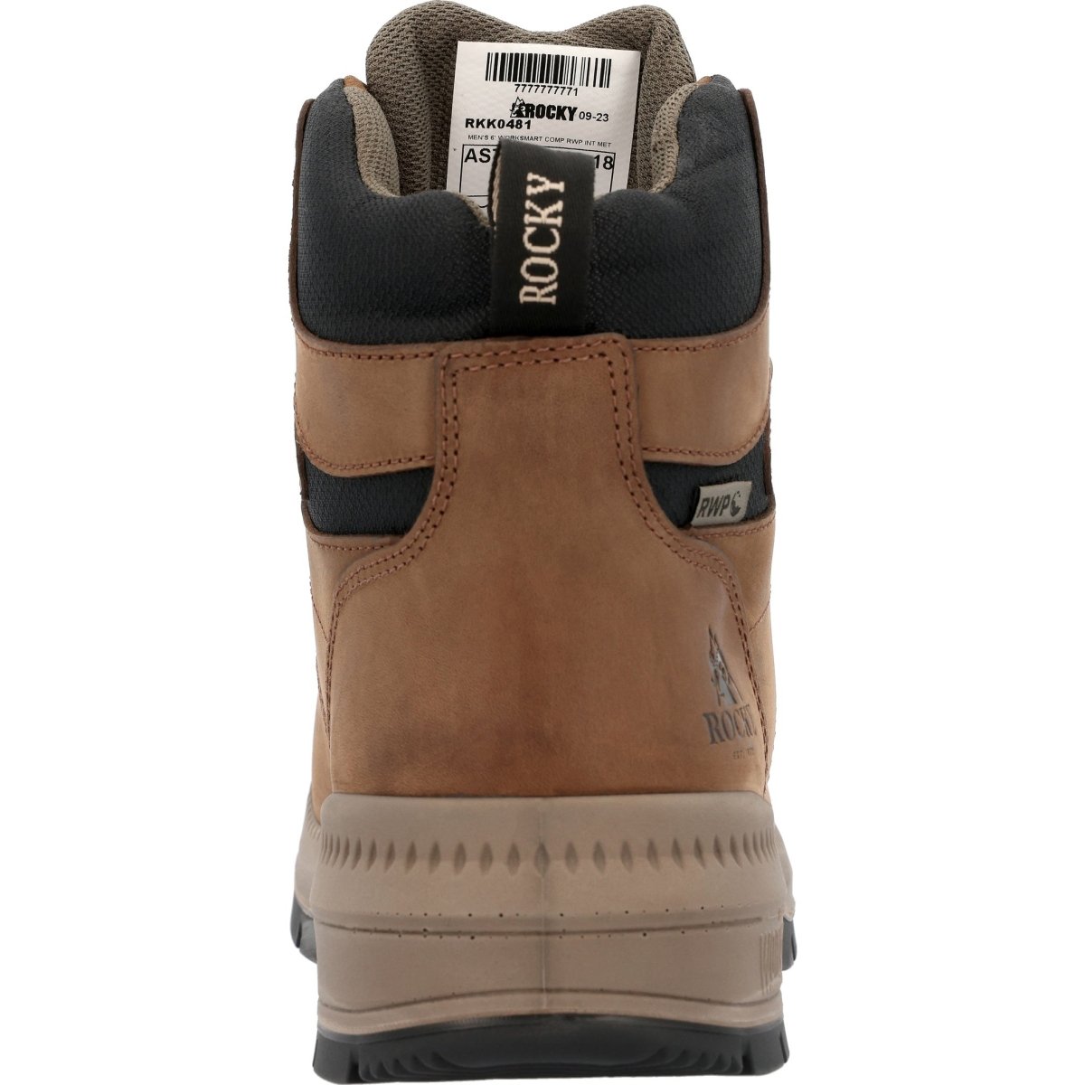 Rocky Worksmart Men's 6” Composite Toe Internal Met Guard Work Boots Rkk0481 In Brown - TLW Shoes