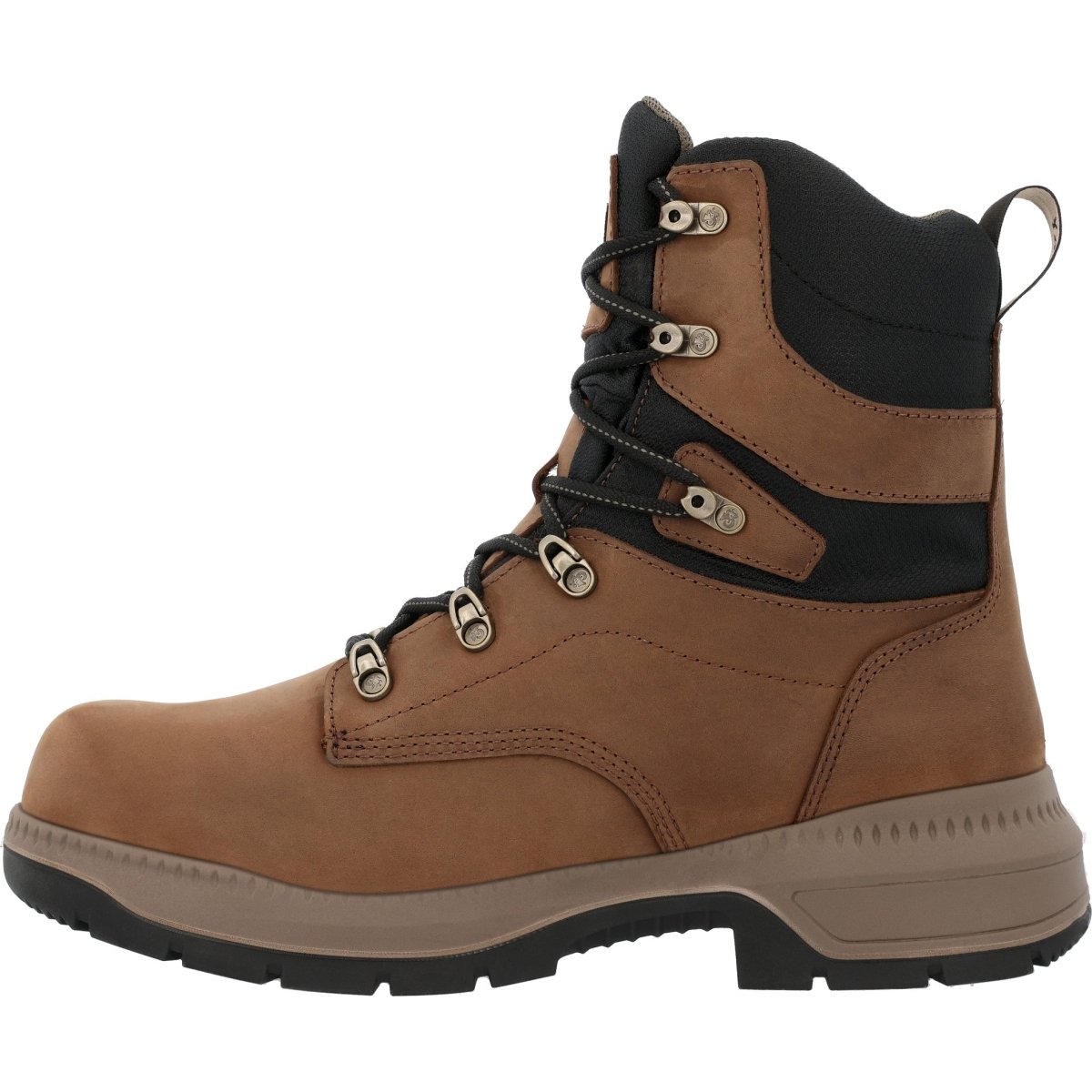 Rocky Worksmart Men's 8” Composite Toe Internal MET Guard Work Boots Rkk0482 In Brown - TLW Shoes