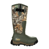 Rocky Sport Pro Women's 1200G Insulated Rubber Outdoor Boots Rks0479 In Realtree Edge - TLW Shoes