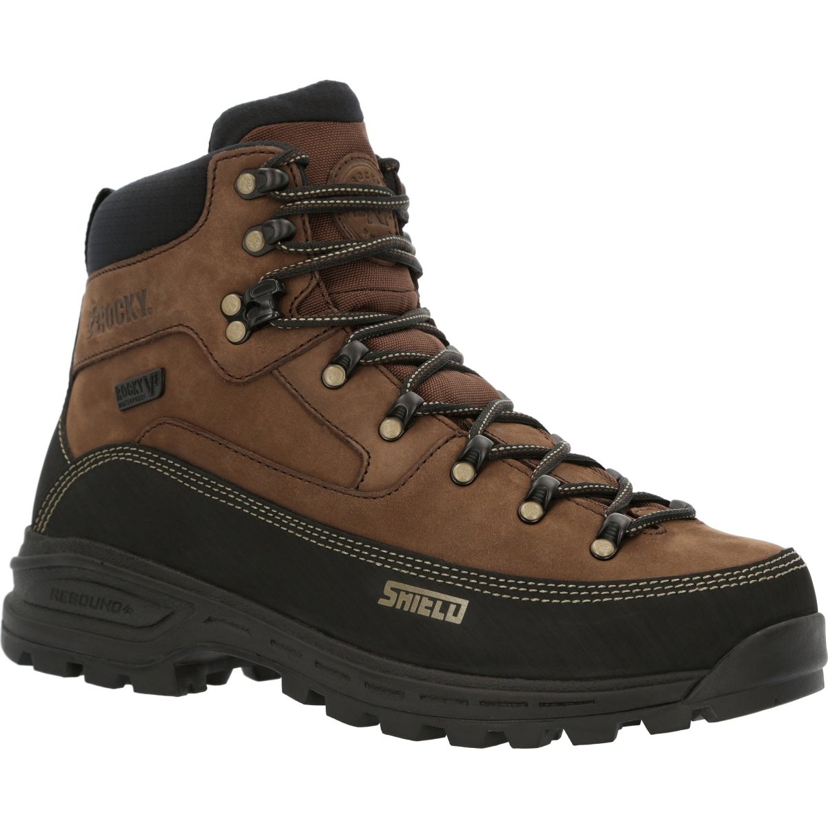 Rocky Mtn Stalker Pro Men's Waterproof Mountain Boots Rks0527 In Brown - TLW Shoes