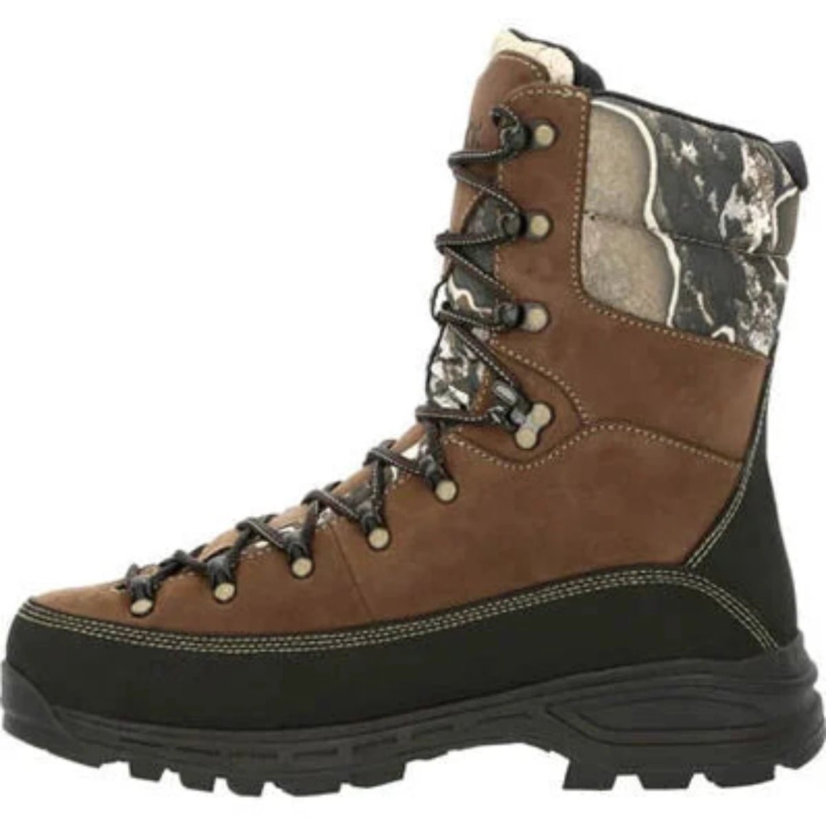 Rocky Mtn Stalker Pro Men's Waterproof Soft Toe 800G Insulated Mountain Boots Rks0530 In Brown Mossy Oak - TLW Shoes