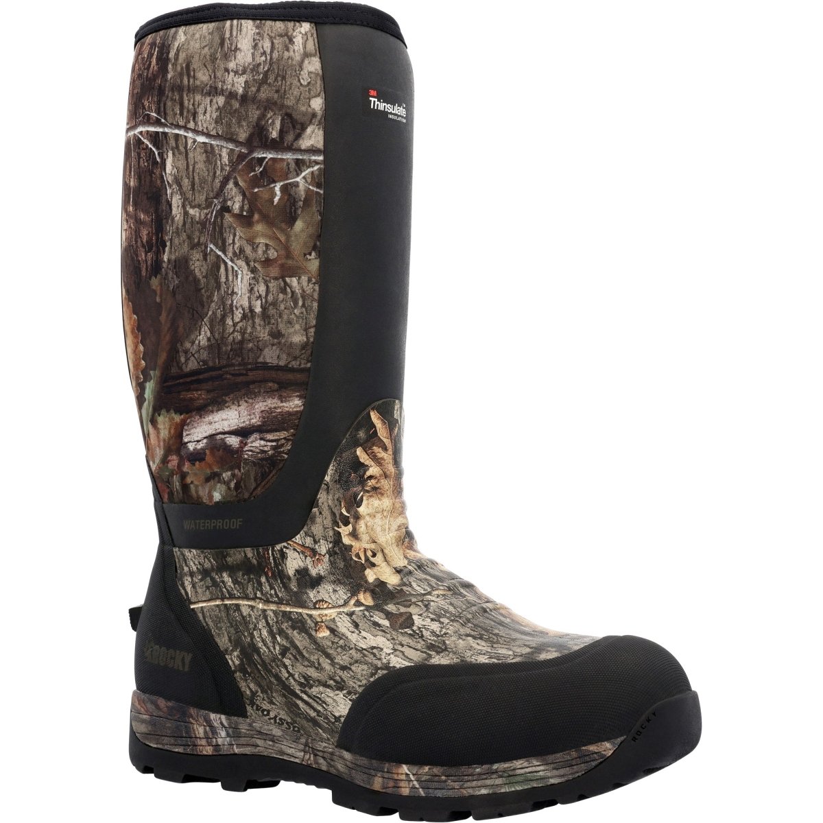 Rocky Stryker Men's 800G Insulated Pull - On Boots Rks0601 In Mossy Oak - TLW Shoes