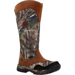 Rocky Lynx Men's Snake Waterproof Zipper Pull - On Soft Toe Boots Rks0617 In Mossy Oak - TLW Shoes