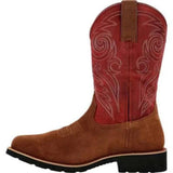 Rocky Monocrepe Men's 12” Waterproof Soft Toe Western Boots Rkw0432 In Brown Red - TLW Shoes