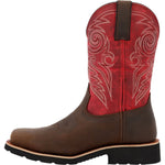 Rocky Monocrepe Women's 11” Steel Toe Western Boots Rkw0444 In Red - TLW Shoes