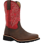 Rocky Monocrepe Women's 11” Steel Toe Western Boots Rkw0444 In Red - TLW Shoes