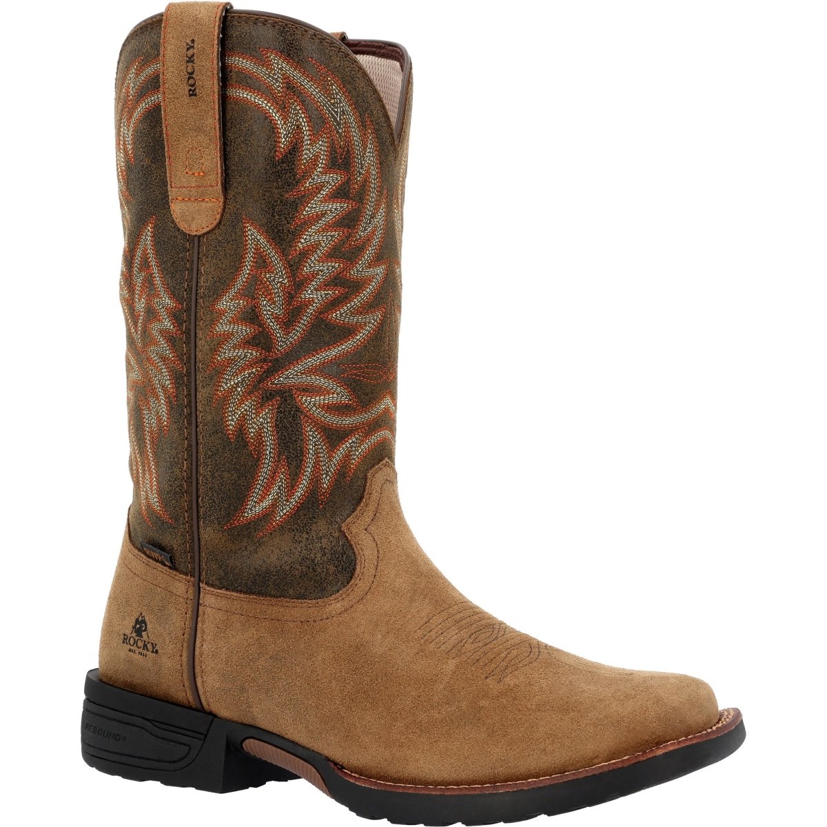 Rocky Bronco Men's 12” Composite Toe Western Boots Rkw0452 In Brown - TLW Shoes