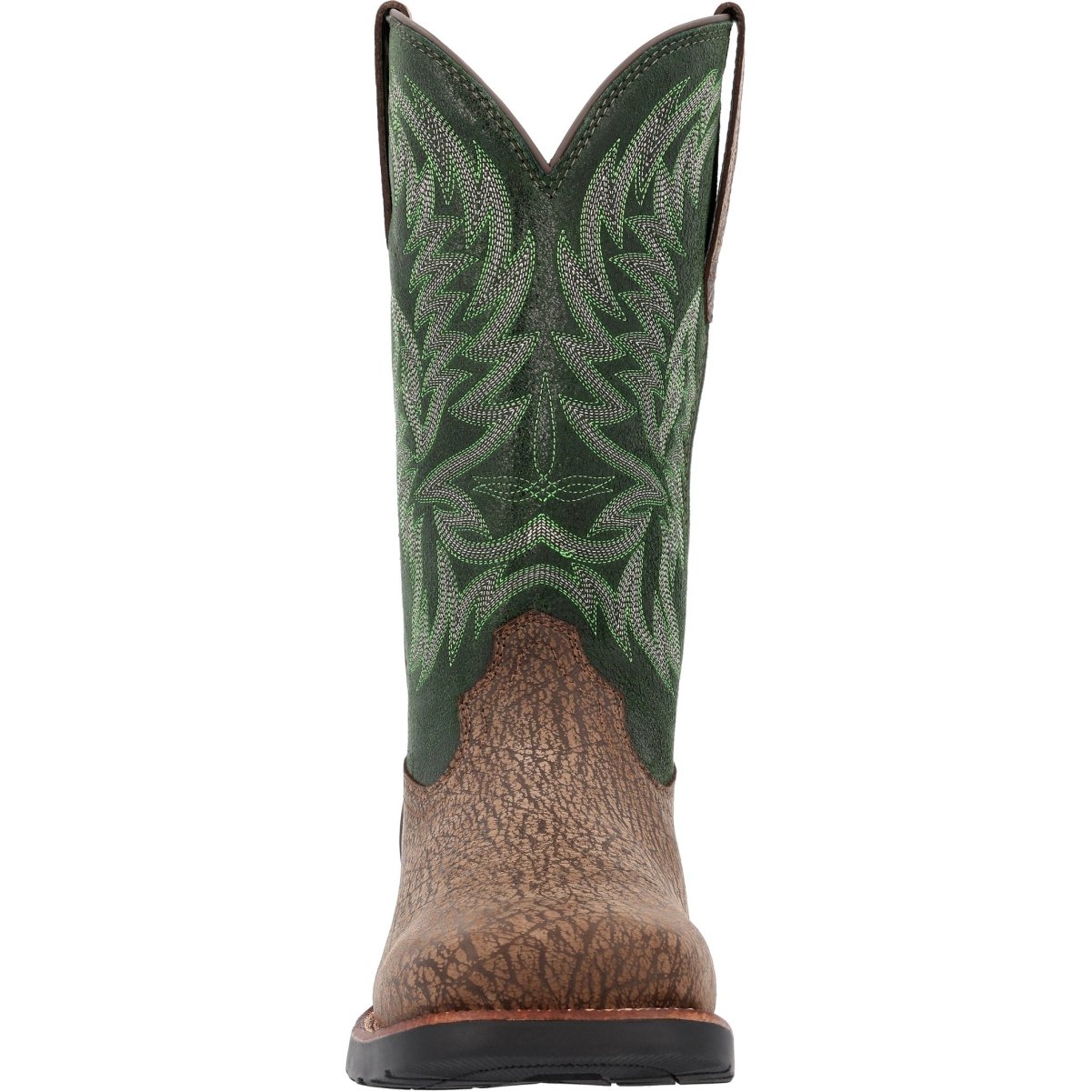 Rocky Bronco Men's 12” Composite Toe Western Boots Rkw0454 In Green - TLW Shoes