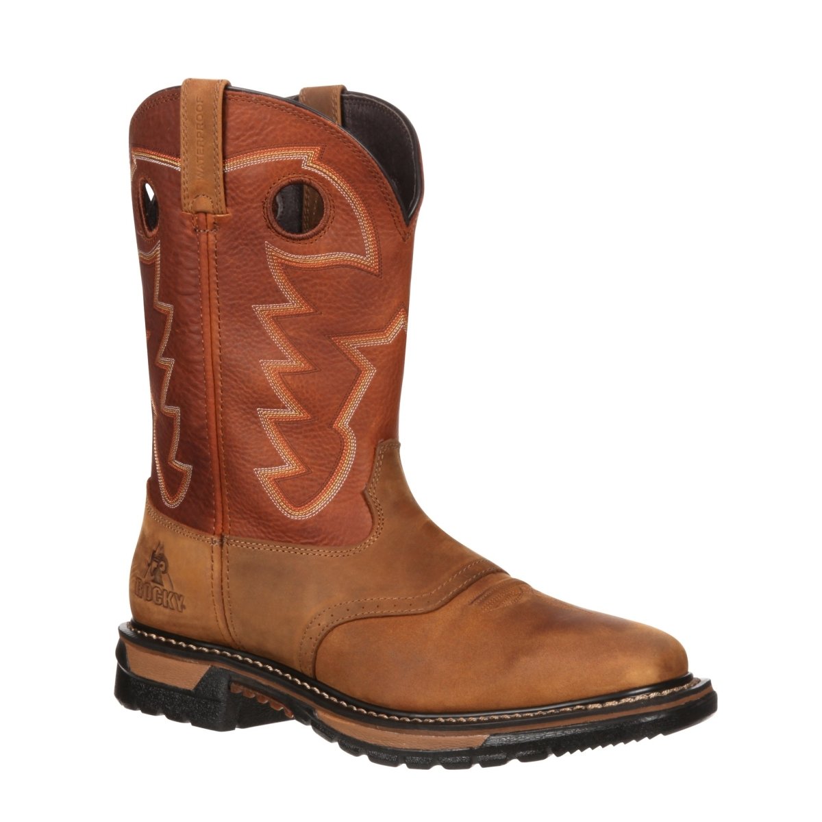 Rocky Original Ride Men's Waterproof Western Boots Rkyw039 In Brown - TLW Shoes