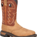 Rocky Original Ride Men's Steel Toe Waterproof Western Boots Rkyw041 In Brown - TLW Shoes