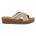Women's Robyn Gold Embellished Cross Strap Sandals - TLW Shoes