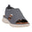 Women's Romy Grey Stretch Lycra Wedge Sandals - TLW Shoes