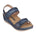 Samar Blue Wedge Sandals - TLW Shoes