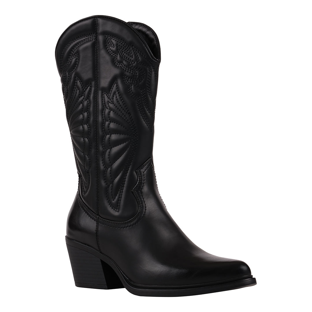 Women's Savannah Black Booties - TLW Shoes