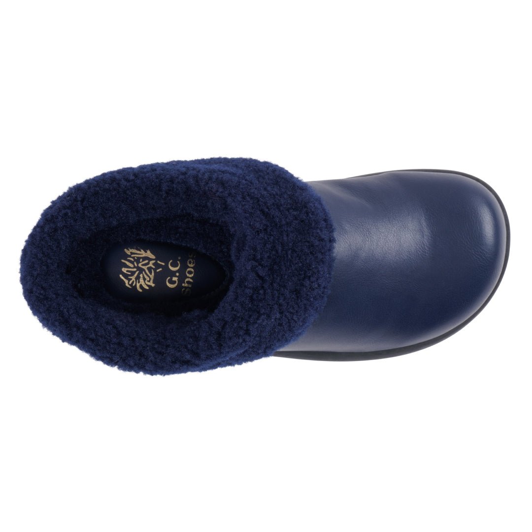 Women's Shari Navy Flat - TLW Shoes