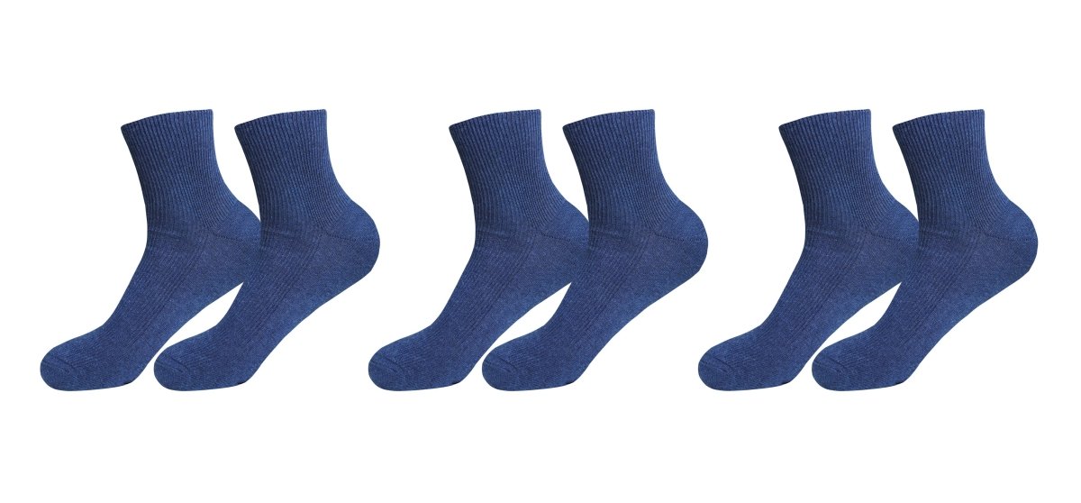 tittimitti® 100% Organic Combed Cotton Luxury Men's Socks. 3 Pairs. Made in Italy. - TLW Shoes