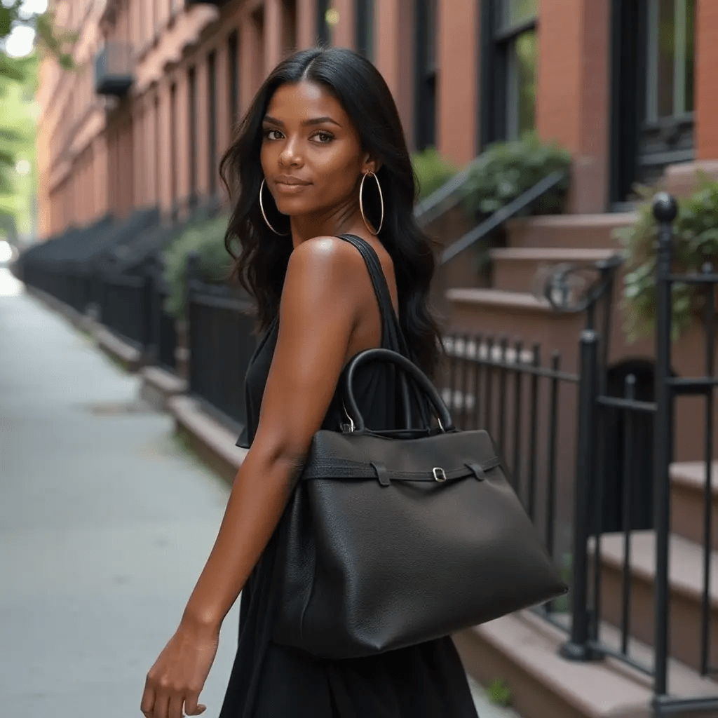 THE XL SARAH LARGE BELT TOTE BAG - TLW Shoes