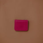 LEATHER CARDHOLDER WALLET // PINK - TLW Shoes
