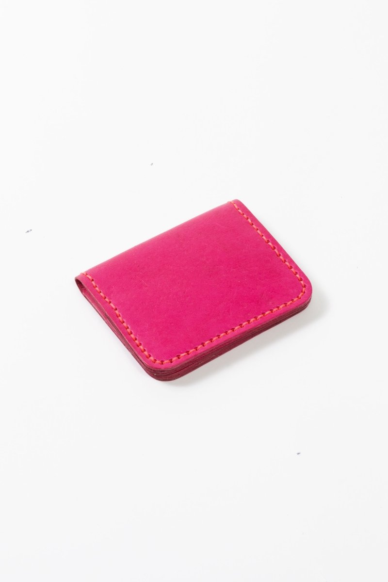 LEATHER CARDHOLDER WALLET // PINK - TLW Shoes