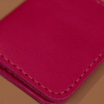 LEATHER CARDHOLDER WALLET // PINK - TLW Shoes
