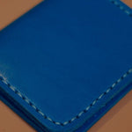 LEATHER CARDHOLDER WALLET // PACIFIC BLUE - TLW Shoes