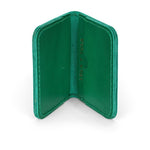 LEATHER CARDHOLDER WALLET // EMERALD - TLW Shoes