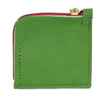 JAGUAR EMBROIDERED ZIP AROUND WALLET // GREEN - TLW Shoes