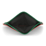 JAGUAR LEATHER CARD HOLDER WALLET // PINK + GREEN - TLW Shoes