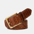 The Boss Tan Pythn Snk Leather Belt - TLW Shoes
