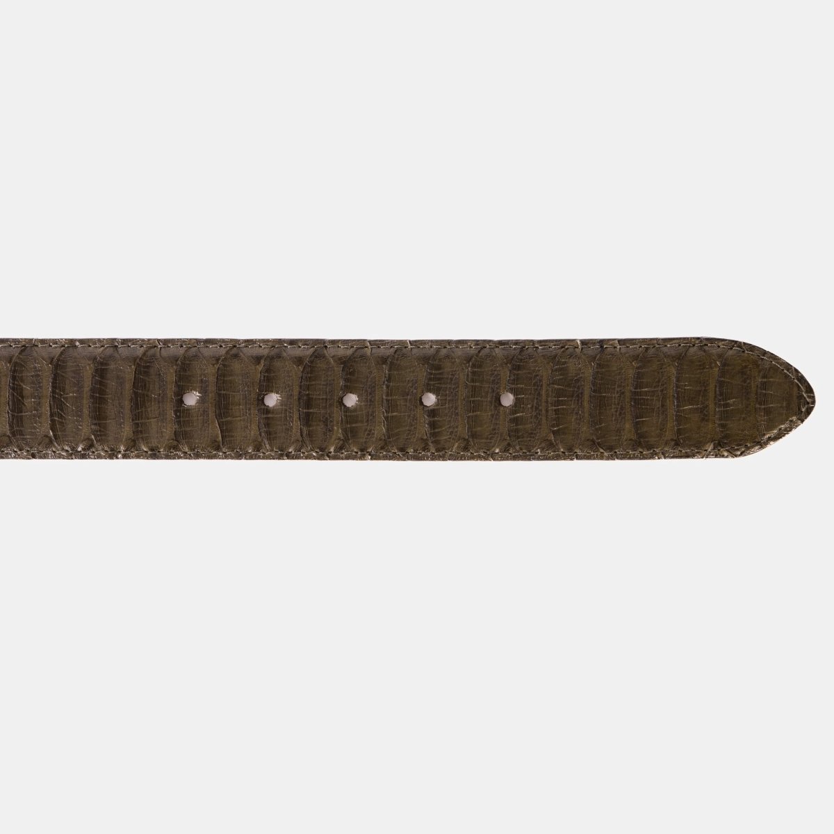 The Bethesda Green Pythn Snk Leather Belt - TLW Shoes