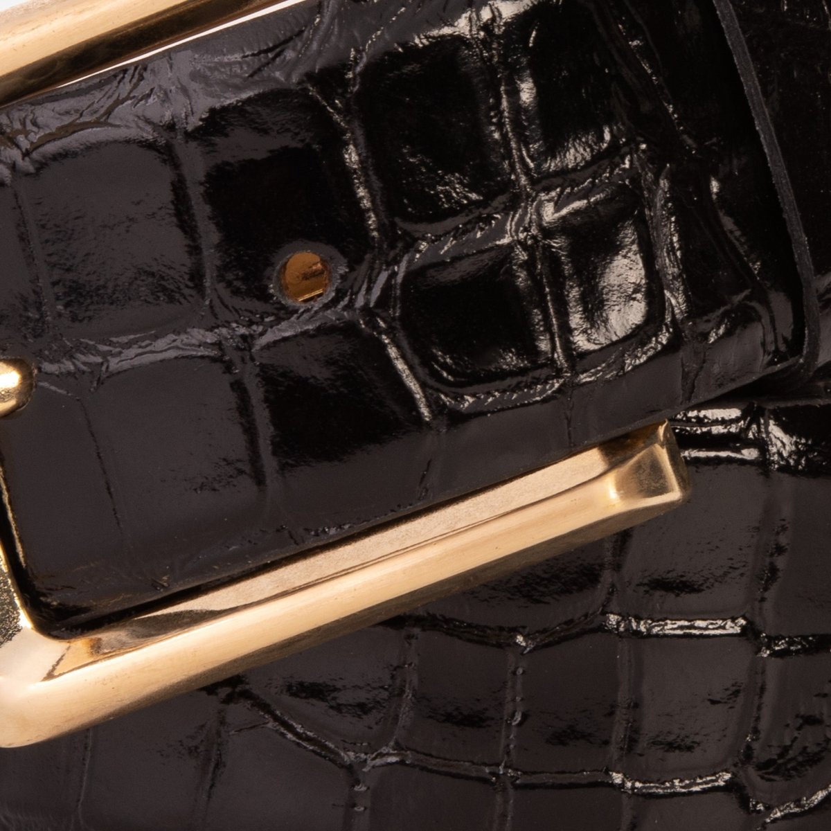 The Strat Black Leather Belt - TLW Shoes