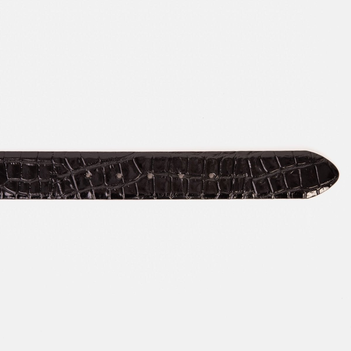 The Strat Black Leather Belt - TLW Shoes