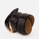 The Strat Black Leather Belt - TLW Shoes