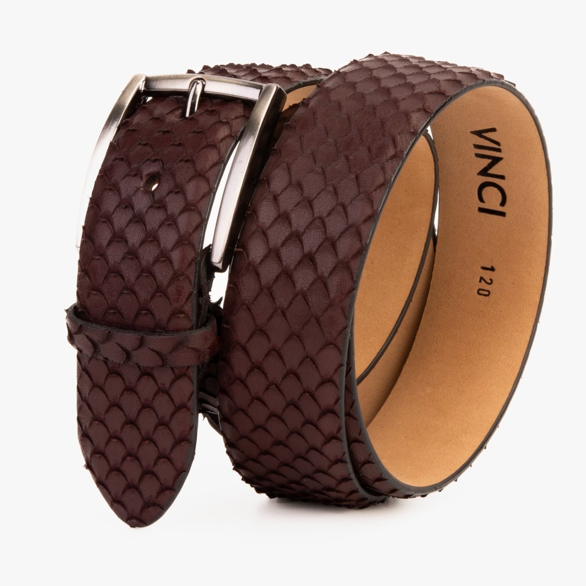 The Majesty Burgundy Leather Belt - TLW Shoes