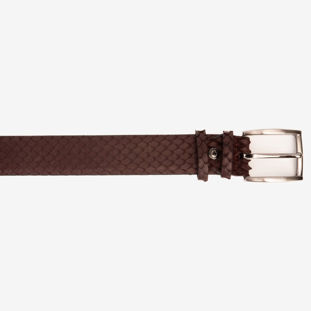 The Majesty Burgundy Leather Belt - TLW Shoes