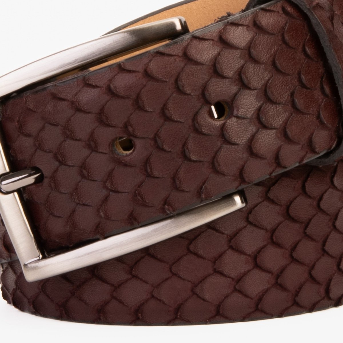 The Majesty Burgundy Leather Belt - TLW Shoes