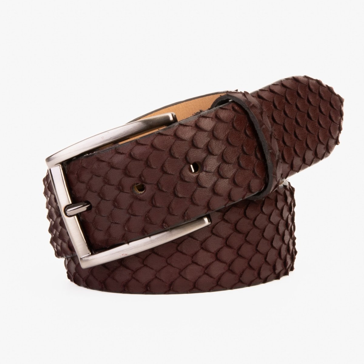 The Majesty Burgundy Leather Belt - TLW Shoes