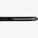 The Eugene Black & Gold Woven Leather Belt - TLW Shoes