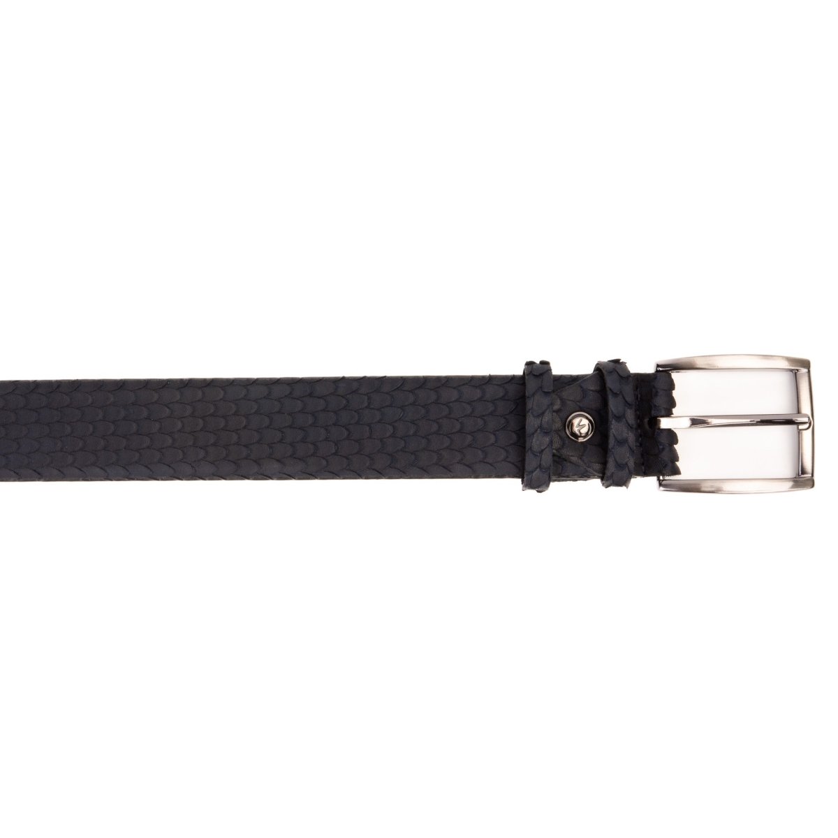The Majesty Navy Blue Leather Belt - TLW Shoes