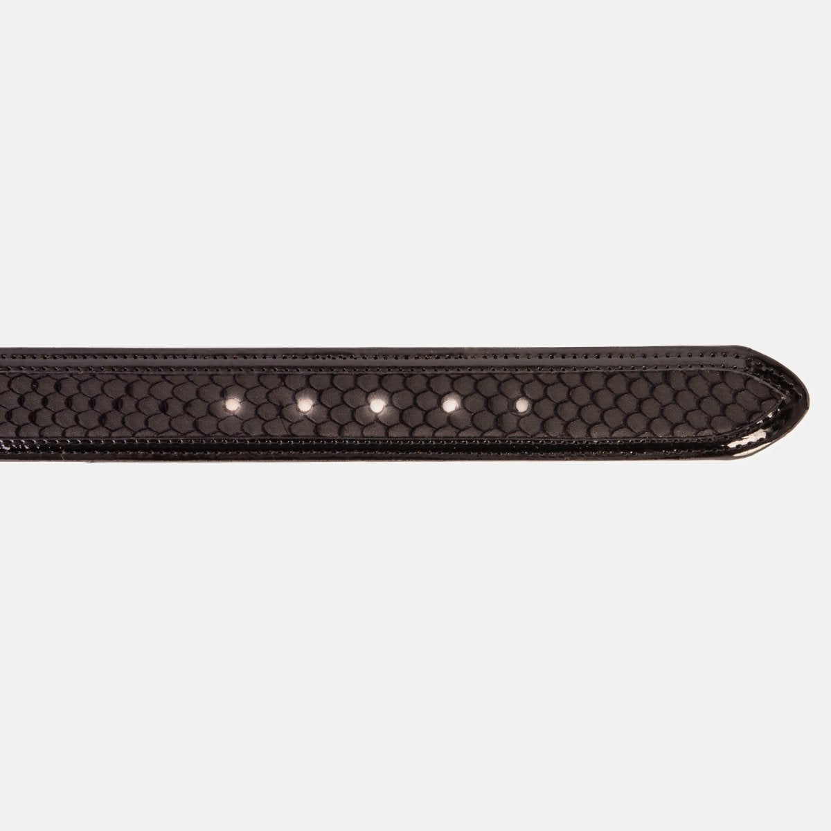 The Imperial Black Leather Belt - TLW Shoes