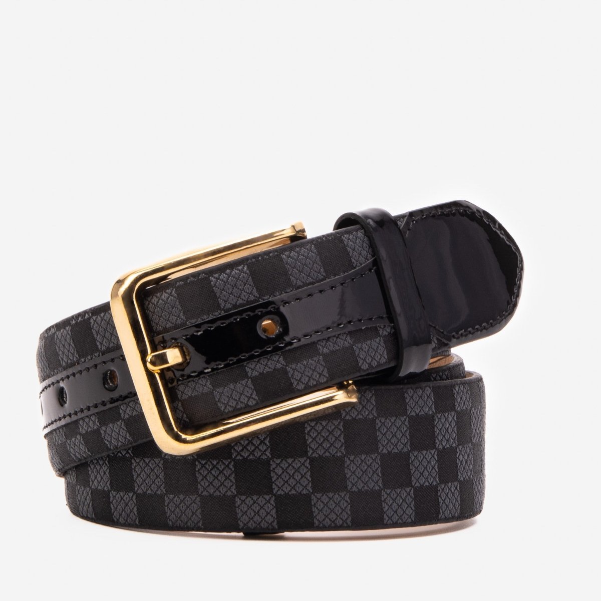 The Monte Carlo Black Leather Belt - TLW Shoes