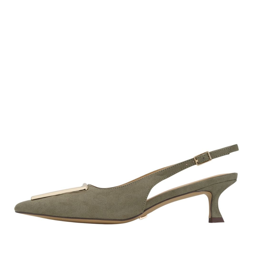 Cecilia Slingback Green - TLW Shoes
