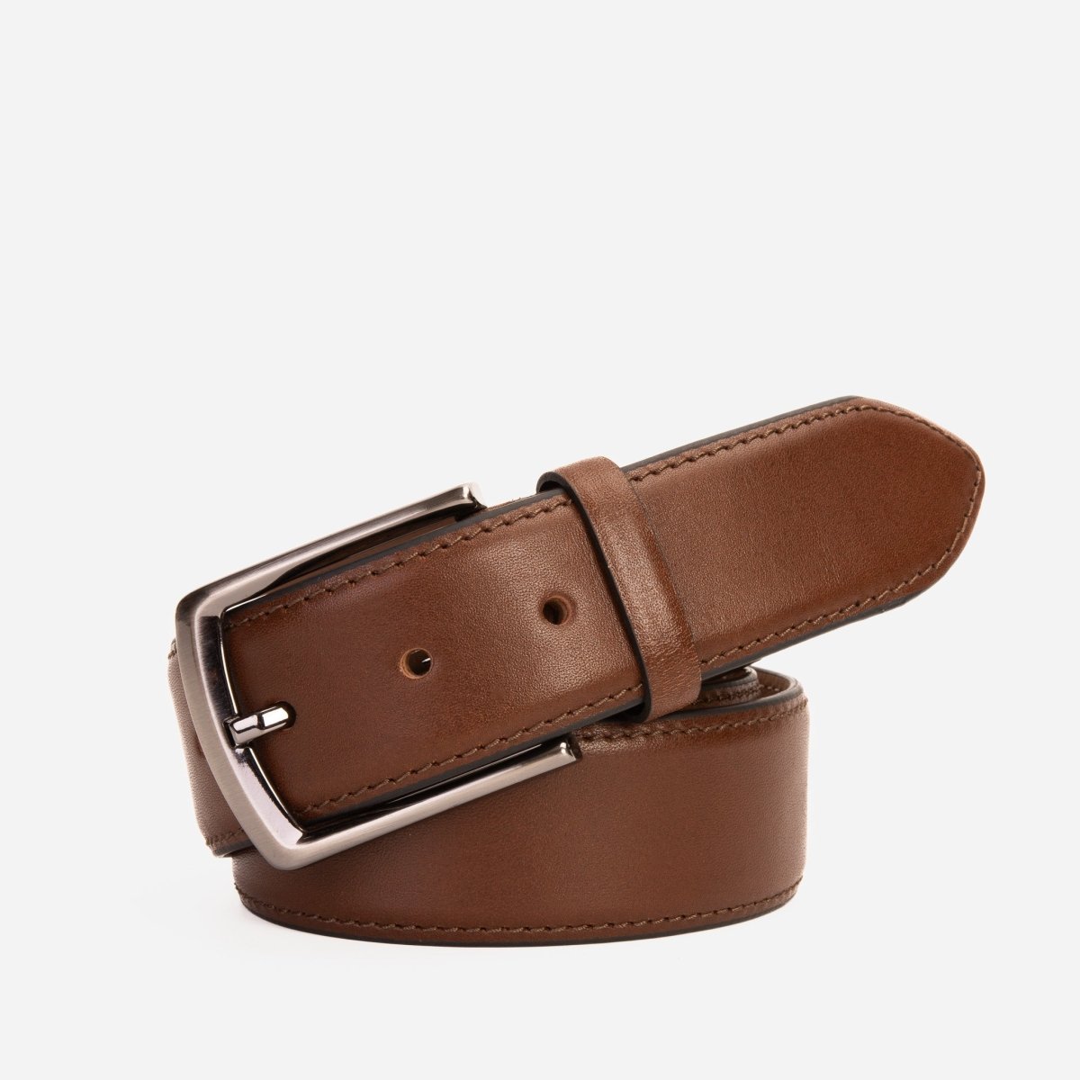 The Torino Brown Calfskin Belt - TLW Shoes