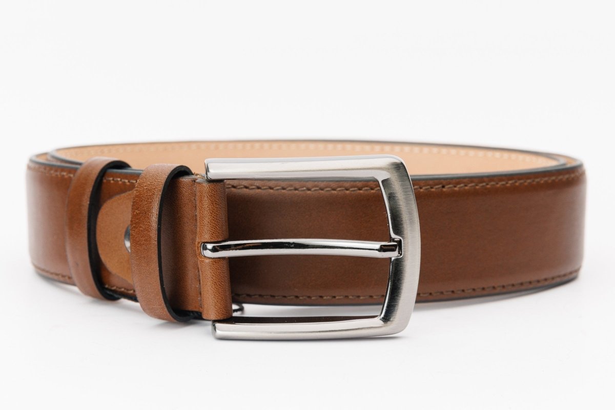 The Torino Brown Calfskin Belt - TLW Shoes