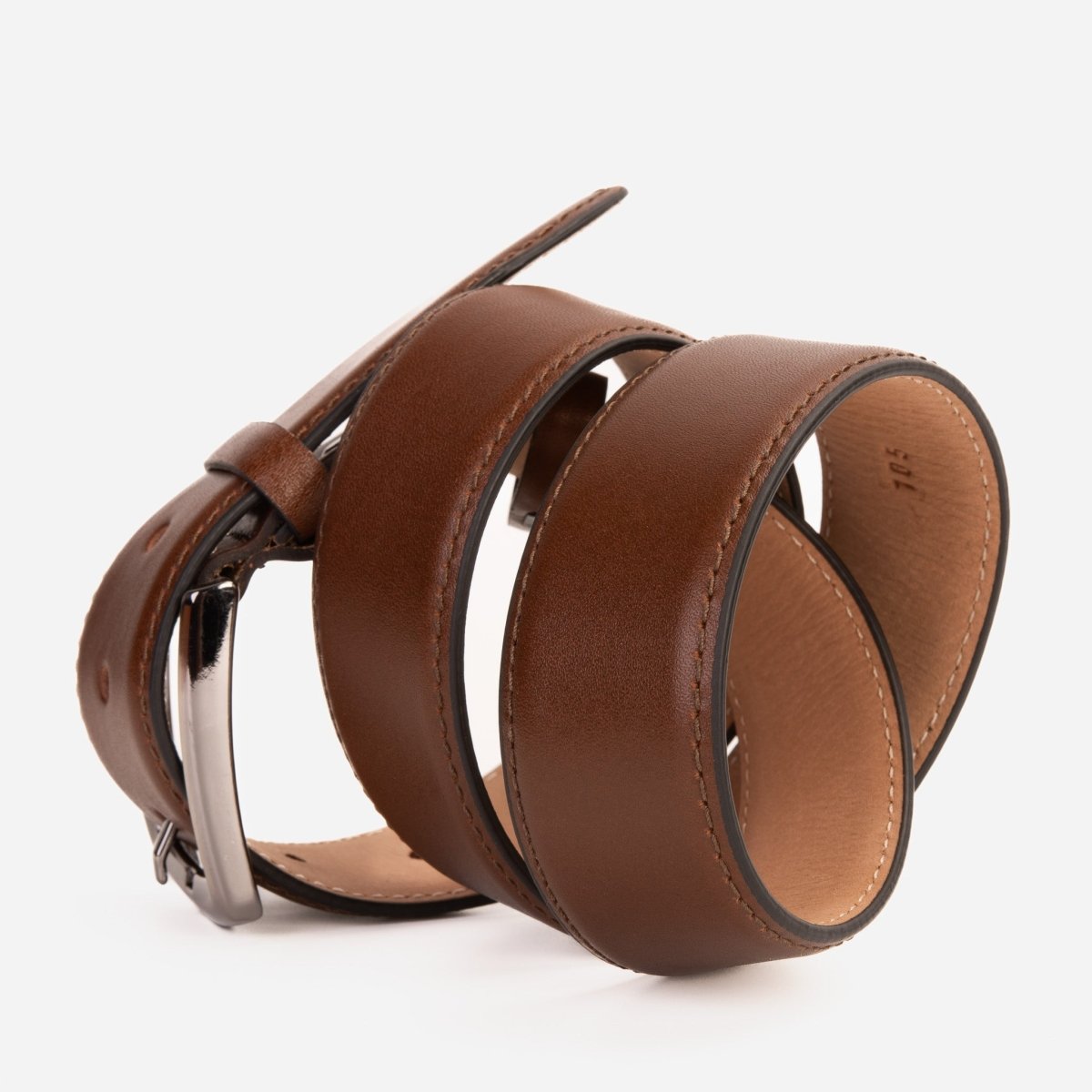 The Torino Brown Calfskin Belt - TLW Shoes